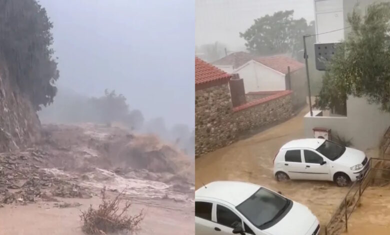 Ροδόπη:-Πλημμυρισμένοι-δρόμοι-και-απεγκλωβισμός-2-ανθρώπων-μετά-τη-δυνατή-βροχή