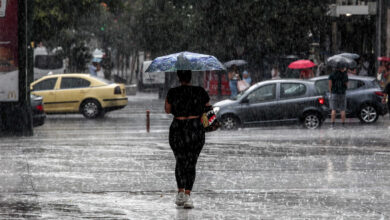 Βροχερός-ο-καιρός-σε-Μακεδονία,-Θεσσαλία-και-Εύβοια-–-Έως-28-βαθμούς-η-θερμοκρασία