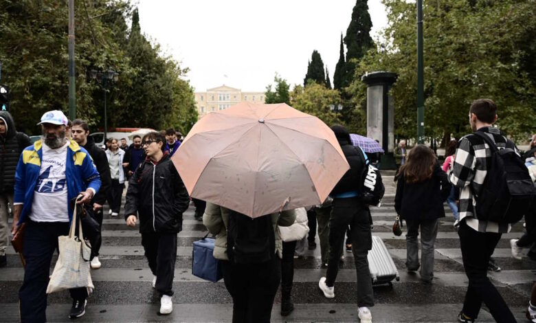 Καιρός-αύριο:-Βροχές-και-σποραδικές-καταιγίδες-ακόμα-και-στην-Αττική-–-Λίγα-χιόνια-στα-βόρεια-ορεινά