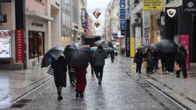 Καιρός-σήμερα:-Βροχές-σε-όλη-την-Ελλάδα-με-ανέμους-ως-7-μποφόρ-–-Πού-θα-χιονίσει