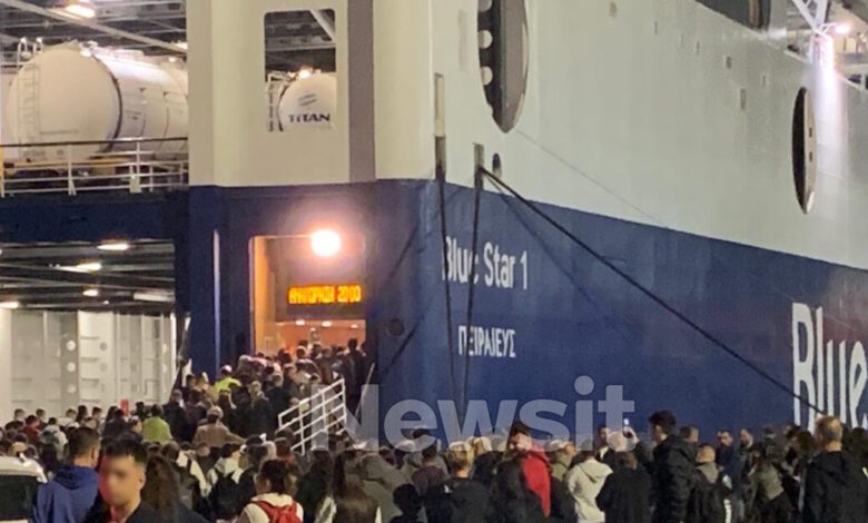 Προειδοποίηση-για-βόμβα-στο-blue-star-1:-Με-πολύωρη-καθυστέρηση-αναχώρησε-το-πλοίο-που-χρειάστηκε-να-εκκενωθεί