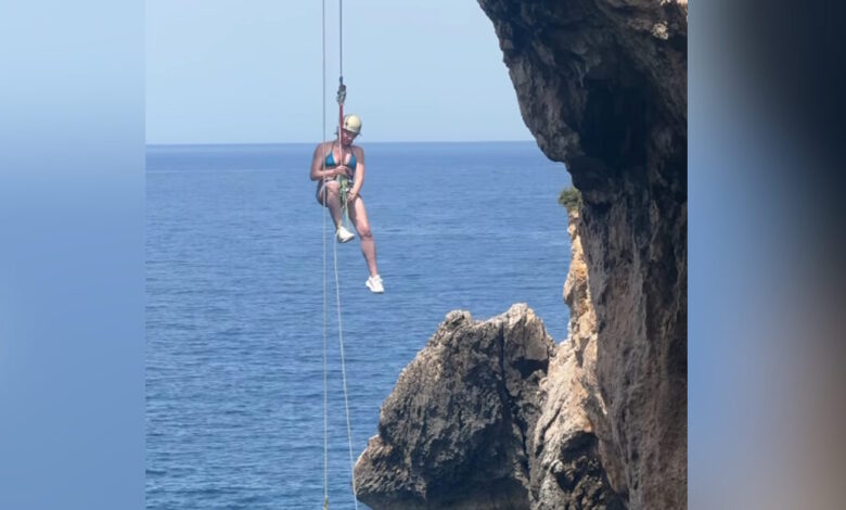 Η-Στεφανία-Γουλιώτη-«άγγιξε-τα-όριά-της»-κάνοντας-καταρρίχηση-σε-βραχώδη-αψίδα