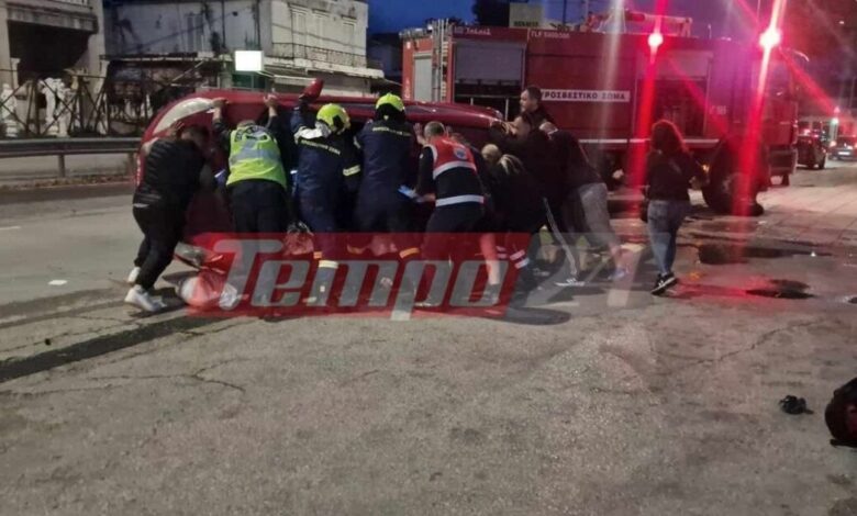Πάτρα:-Σε-κρίσιμη-κατάσταση-οδηγός-που-καταπλακώθηκε-από-το-αυτοκινήτητο-του
