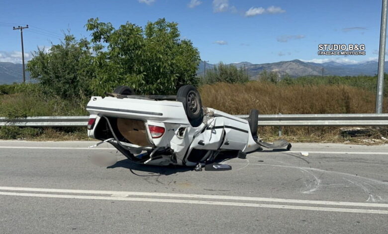 Αργολίδα:-Σφοδρό-τροχαίο-με-σύγκρουση-δύο-αυτοκινήτων-–-Σοβαρά-τραυματίες