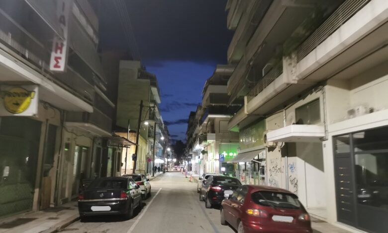 nέος-φωτισμός-στην-οδό-Αθανασίου-Διάκου