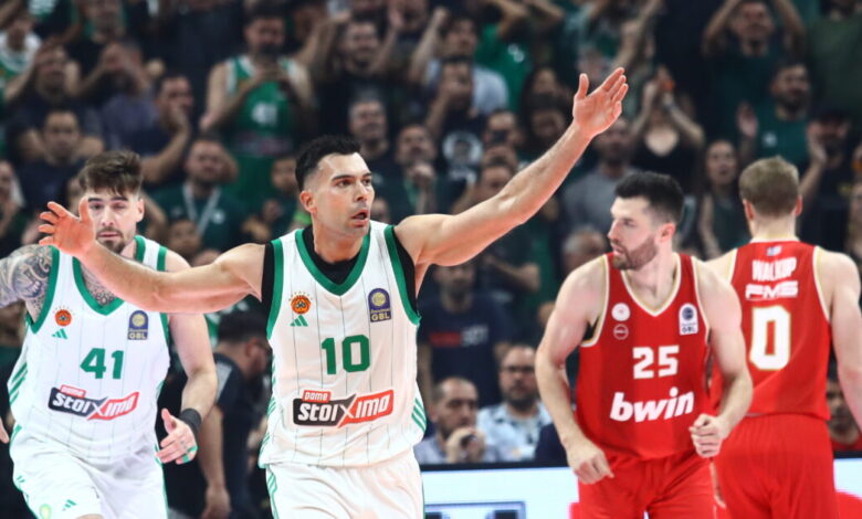 Παναθηναϊκός-–-Ολυμπιακός-80-68:-Προβάδισμα-τίτλου-για-τους-«πράσινους»-στους-τελικούς-της-basket-league