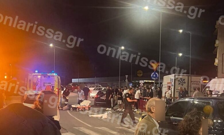 Λάρισα:-Τραγωδία-σε-τροχαίο-στον-κόμβο-Αγίου-Γεωργίου-με-μία-νεκρή-–-Σφοδρή-σύγκρουση-μοτοσικλέτας-με-2-ΙΧ