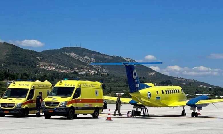Μυτιλήνη:-Αντίστροφη-αεροδιακομιδή-–-Γιατρός-από-την-Αθήνα-πέταξε-στο-νησί-για-να-σώσει-41χρονο-με-έμφραγμα