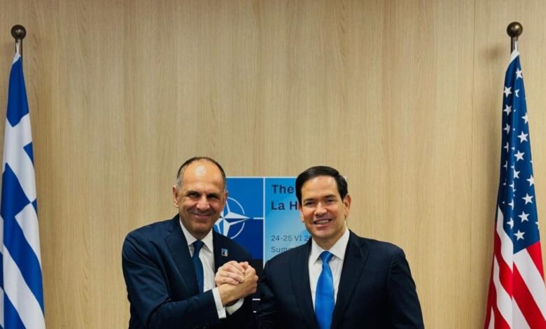 Ο-Γιώργος-Γεραπετρίτης-συναντήθηκε-με-τον-Μάρκο-Ρούμπιο-στη-Χάγη-–-«Η-Ελλάδα-παράγοντας-σταθερότητας-στην-Ανατολική-Μεσόγειο»