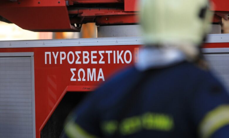 kάηκε-ολοσχερώς-όχημα-στη-Μεγάλη-Κερασιά-Καλαμπάκας