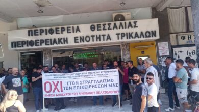 Διαμαρτυρία-συνεργείων-αυτοκινήτων-στην-Περιφερειακή-Ενότητα-Τρικάλων