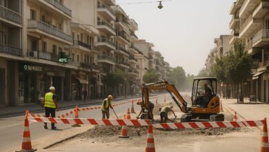 Κυκλοφοριακό…-καμίνι-στα-Τρίκαλα-μες-στον-καύσωνα