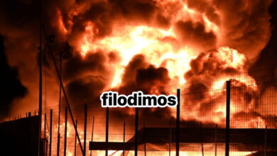 Φωτιά-στο-Αίγιο:-«Κόλαση»-σε-εργοστάσιο-ανακύκλωσης-–-Ήχησε-το-112-«Παραμείνετε-σε-εσωτερικούς-χώρους»