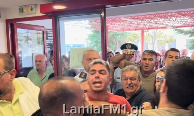 Ένταση-στο-νοσοκομείο-Λαμίας-με-τον-Άδωνι-Γεωργιάδη-στα-εγκαίνια-νέου-τμήματος