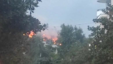 Φωτιά-στις-Σέρρες-στον-λόφο-του-Κουλά-–-Οι-φλόγες-φαίνονται-πάνω-από-την-πόλη,-ήχησε-το-112