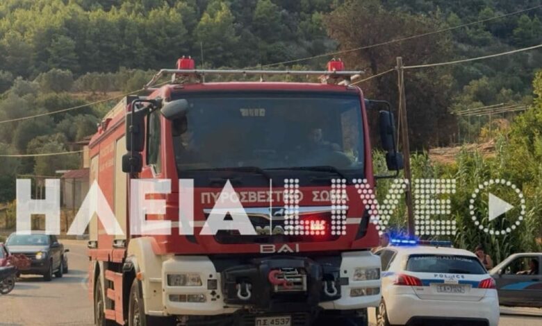 Αρχαία-Ολυμπία:-Συνελήφθη-άνδρας-που-άρπαξε-πυροσβεστικό-όχημα-για-να-σβήσει-τη-φωτιά