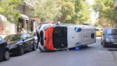 Γουδί:-Νεκρός-ο-50χρονος-ασθενής-τον-οποίο-μετέφερε-το-ασθενοφόρο-που-ανετράπη