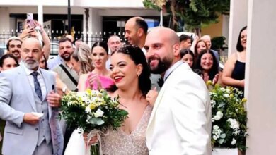 Τρίκαλα:-Παντρεύτηκαν-ο-Βασίλης-Γιαννούλης-και-η-Βικτώρια-Μπαντή