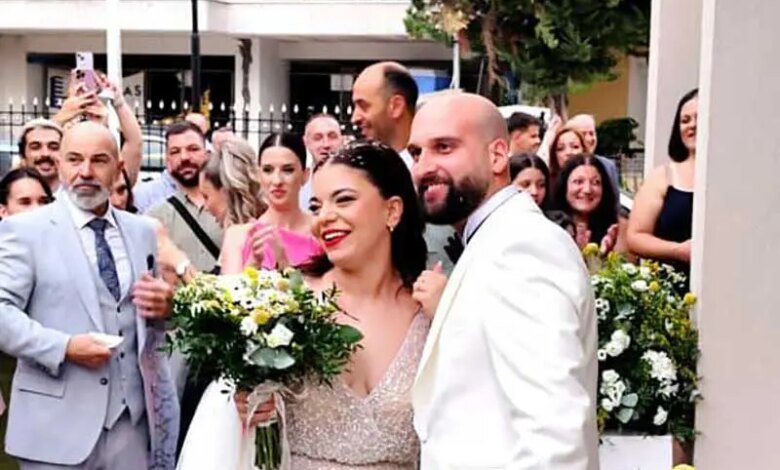 Τρίκαλα:-Παντρεύτηκαν-ο-Βασίλης-Γιαννούλης-και-η-Βικτώρια-Μπαντή