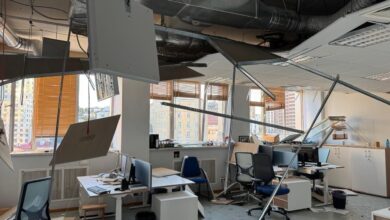 Ουκρανία:-Ζημιές-στο-κτίριο-της-αντιπροσωπείας-της-ΕΕ.-από-ρωσικό-πλήγμα