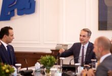 Συνάντηση-Μητσοτάκη-με-τον-γιο-του-Χάφταρ-στο-Μαξίμου