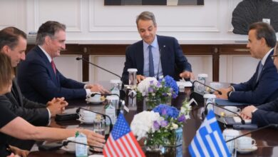 Στην-εισαγωγή-αμερικανικού-lng,-την-chevron-και-τον-Τσάρλι-Κερκ-αναφέρθηκαν-Μητσοτάκης-και-Μπέργκαμ