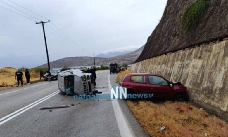 Σοβαρό-τροχαίο-στο-Γαλαξίδι:-Ένα-άτομο-απεγκλωβίστηκε-χωρίς-τις-αισθήσεις-του-μετά-από-σφοδρή-σύγκρουση-αυτοκινήτων