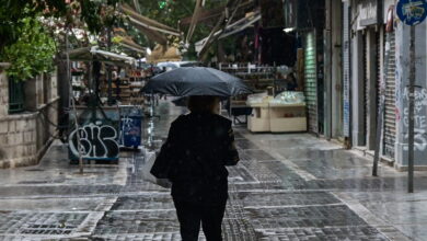 Καιρός-αύριο:-Ισχυρές-καταιγίδες-και-τοπικές-χαλαζοπτώσεις-–-Μικρή-η-πτώση-της-θερμοκρασίας