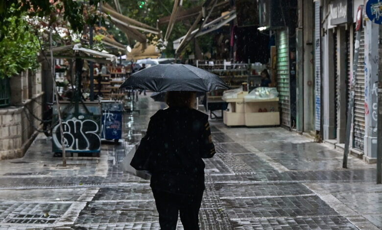 Καιρός-αύριο:-Ισχυρές-καταιγίδες-και-τοπικές-χαλαζοπτώσεις-–-Μικρή-η-πτώση-της-θερμοκρασίας