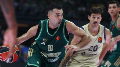 Παναθηναϊκός-–-Μπαρτσελόνα-96-103:-Δεν-έπαιξε-άμυνα-και-ηττήθηκε-στο-ΟΑΚΑ-παρά-την-υπερπροσπάθεια-Σλούκα-και-Χουάντσο