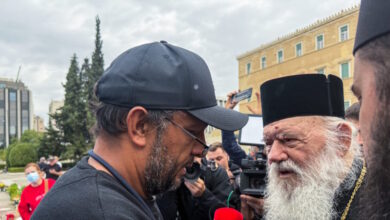 Ο-Αρχιεπίσκοπος-Ιερώνυμος-επισκέφτηκε-τον-απεργό-πείνας-Πάνο-Ρούτσι:-«Ένας-άνθρωπος-υποφέρει»