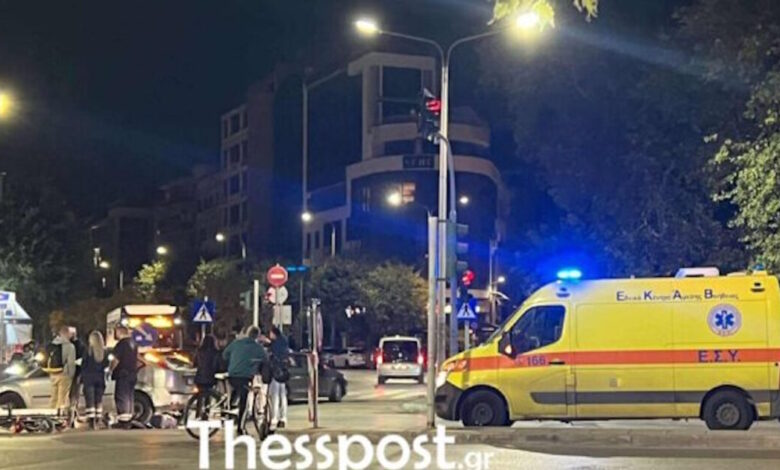 Θεσσαλονίκη:-Σοβαρό-τροχαίο-ατύχημα-στο-ύψος-του-Βαρδάρη-–-Τραυματίστηκε-οδηγός-μηχανής
