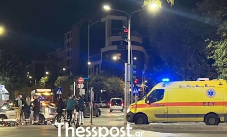 Θεσσαλονίκη:-Σοβαρό-τροχαίο-ατύχημα-στο-ύψος-του-Βαρδάρη-–-Τραυματίστηκε-οδηγός-μηχανής
