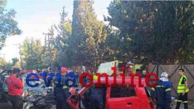 Εύβοια:-Μια-40χρονη-εγκλωβίστηκε-μέσα-σε-αυτοκίνητο-μετά-από-τροχαίο-–-Ένας-τραυματίας