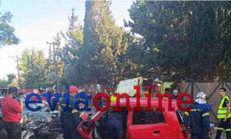 Εύβοια:-Μια-40χρονη-εγκλωβίστηκε-μέσα-σε-αυτοκίνητο-μετά-από-τροχαίο-–-Ένας-τραυματίας
