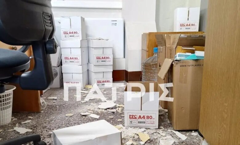 Ηράκλειο:-Σοβάδες-έπεσαν-από-το-ταβάνι-στη-Λότζια-–-Δεν-υπάρχουν-αναφορές-για-τραυματίες