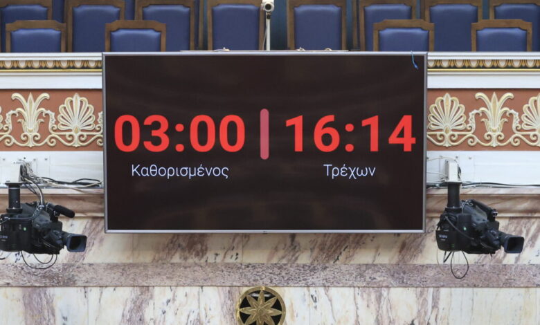 Ψηφίστηκε-ο-νέος-κανονισμός-της-Βουλής:-«Χρονοκόφτης»-στις-ατέρμονες-ομιλίες-των-βουλευτών