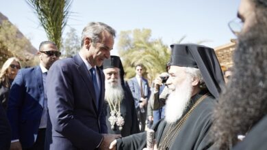 «Η-Ελλάδα-θα-συνεχίσει-να-είναι-αρωγός-της-Μονής-Σινά»-είπε-ο-Κυριάκος-Μητσοτάκης-στην-τελετή-ενθρόνισης-του-νέου-Αρχιεπισκόπου