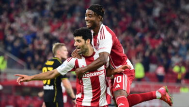 Ολυμπιακός-–-Άρης-2-1:-Ποντένσε,-Ταρέμι-και-Τζολάκης-έστειλαν-τους-Πειραιώτες-στην-κορυφή-της-super-league