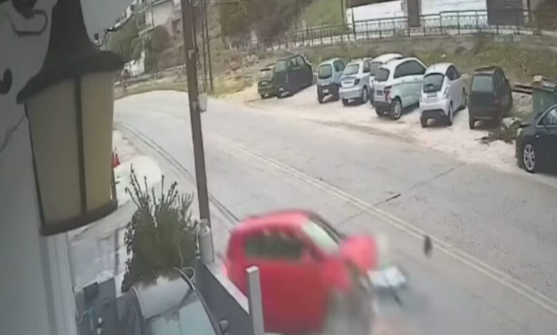 Κόρινθος:-Τροχαίο-με-τρία-αυτοκίνητα-–-Βίντεο-από-τις-στιγμές-της-καραμπόλας