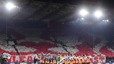 Ολυμπιακός-–-Αϊντχόφεν:-to-υπέροχο-κορέο-των-γηπεδούχων-στο-κατάμεστο-«Καραϊσκάκης»