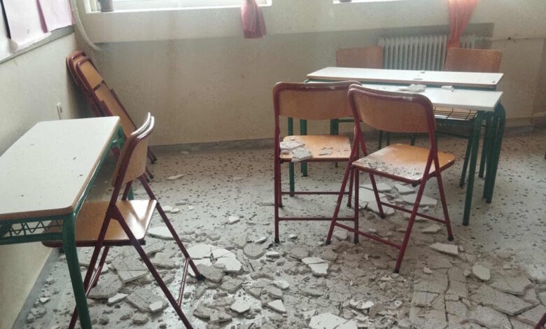 Κλειστό-την-Τετάρτη-το-σχολείο-του-Πόρτο-Ράφτη-όπου-έπεσαν-σοβάδες-σε-κεφάλια-μαθητών-–-«Μη-προβλέψιμο-περιστατικό»