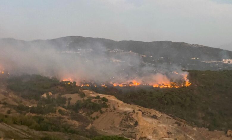 Ισραηλινοί-βομβαρδισμοί-άναψαν-πυρκαγιές-σε-δασικές-εκτάσεις-του-Λιβάνου
