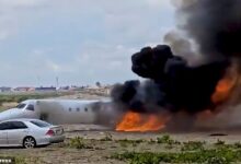 Βγήκε-από-το-αεροπλάνο-του-πριν-τυλιχτεί-στις-φλόγες-υπουργός-της-ΛΔ-Κονγκό