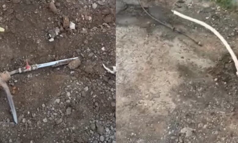 Μάνδρα:-«Πατέντα»-με-παράνομο-καλώδιο-ρεύματος-και-δίκτυο-υδροδότησης-σε-οικισμό-–-Τα-ξήλωσαν-οι-αρχές