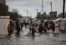 Απέραντος-λασπότοπος-η-Γάζα-μετά-τις-σημερινές-βροχές