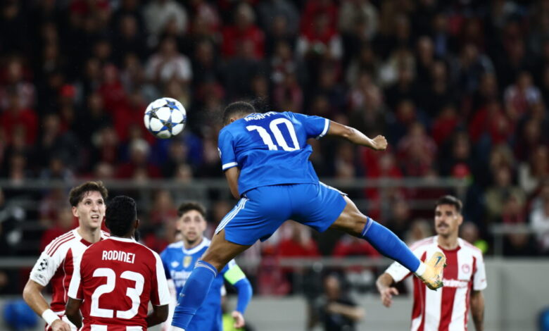 Ολυμπιακός-–-Ρεάλ-Μαδρίτης:-Το-χατ-τρικ-του-Κιλιάν-Εμπαπέ-για-την-ανατροπή-του-σκορ-σε-ένα-δεκάλεπτο