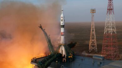 Στον-Διεθνή-Διαστημικό-Σταθμό-η-ρωσοαμερικανική-αποστολή-Ζημιές-στην-πλατφόρμα-εκτόξευσης