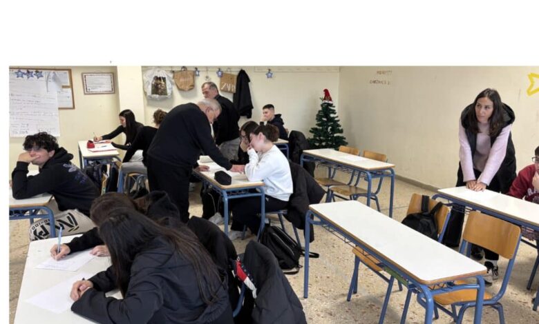 5ο-Γυμνάσιο-Τρικάλων:-Δημιουργική-γραφή-με-τον-Γιώργο-Πολυμενάκο