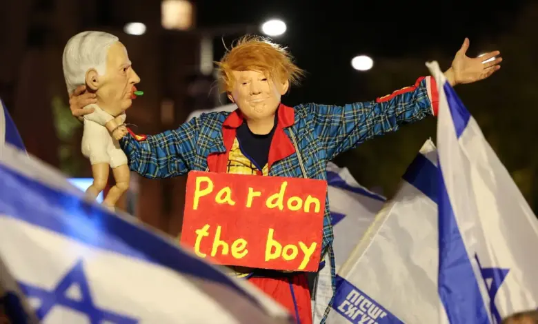 Αντικυβερνητική-διαδήλωση-στο-Τελ-Αβίβ-μετά-την-αίτηση-του-Νετανιάχου-για-χάρη